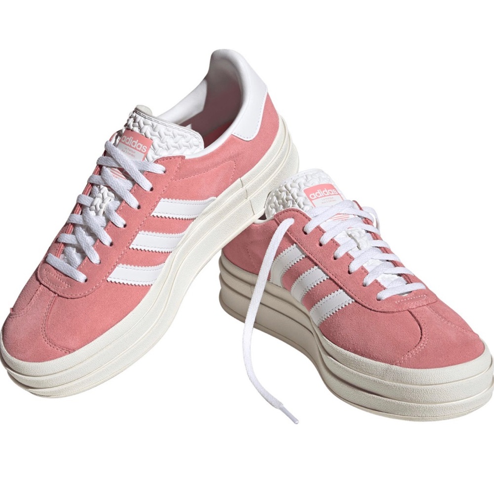 Gazelle Bold Platform Sneaker - Pink & White